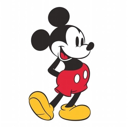 Mickey Mouse Peel & Stick Giant Wall Decals; Red - Pack Of 4